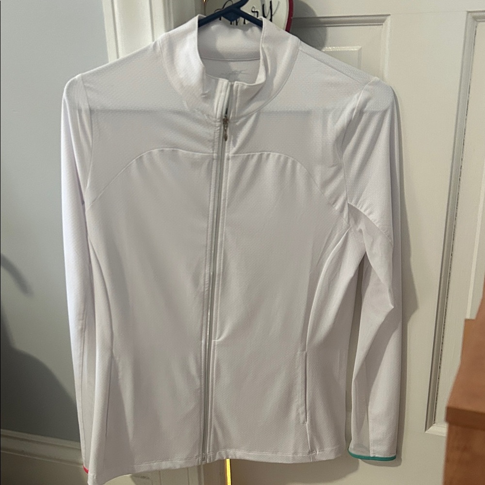 Gottex Women's White Zip up jacket